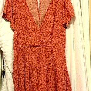 Trixxi Coral Backless Dress